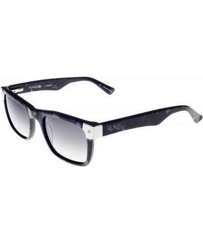 Wayfarer Shiny Marble with Silver Tone Metal Wayfarer Sunglasses (Unisex) - CL180H0NH9N $90.93