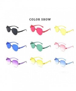 Wrap Sunglasses Frameless Multilateral Colorful Accessories - B - CR190HKLYXK $6.93