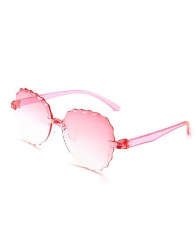 Wrap Sunglasses Frameless Multilateral Colorful Accessories - B - CR190HKLYXK $6.93