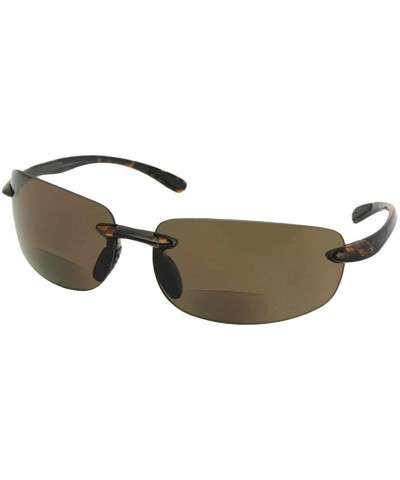 Rimless Rimless Lightweight Bifocal Sunglasses B54 - Tortoise Frame-brown Lens - CD18GI8ZDDU $17.55
