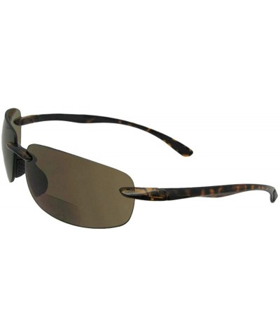 Rimless Rimless Lightweight Bifocal Sunglasses B54 - Tortoise Frame-brown Lens - CD18GI8ZDDU $17.55