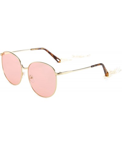 Aviator Fashion Ladies Retro Toad Eye Classic Women Sunglasses Tinted Color Lens Big Metal Frame Popular Sun Glasses - CZ198A...