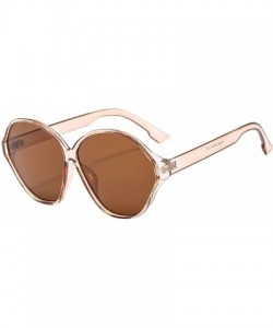 Oval Fashion Sunglasses for Women 100% UVA/UVB Protection Driving Sun Glasses for Fishing Riding Outdoors - D - CI18U8AKI6R $...