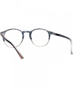 Round Magnified Reading Glasses Round Keyhole Fashion Frame Spring Hinge - Gray - CJ186AZE254 $9.04