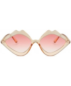 Goggle Unisex Fashion Eyewear Unique Sunglasses Sunshade Retro Glasses - Pink - C6197CDDSGU $8.32