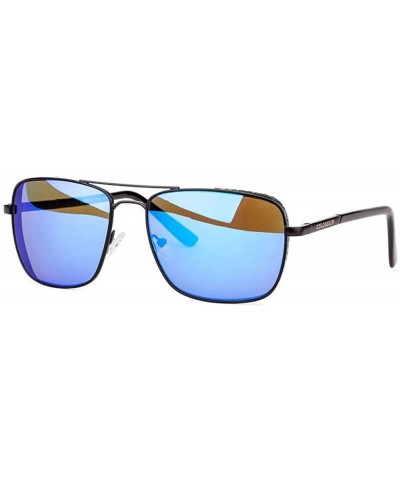 Aviator Retro Sunglasses Men Sun Glasses For Fishing Square Glasses Fashion Blue - Blue - CM18YZWWUW5 $12.21