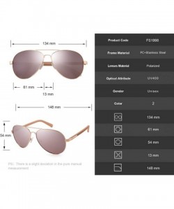 Aviator Aviator Sunglassess For Women UV400 Protection - Pink - C618WMZ6624 $16.75