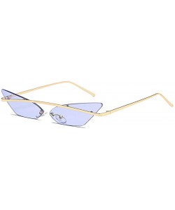 Sport Men and women Fashion Retro Sunglasses metal frame Sunglasses - Purple - C518LL0R7NI $11.99