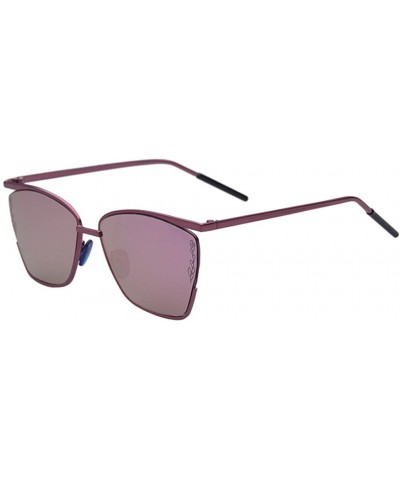 Rectangular SOAPY female butterfly fashion sunglasses - Pink/Pink - CG12NYV21PY $30.87