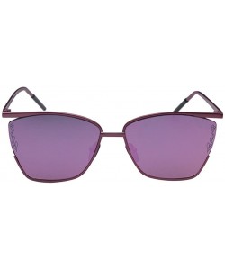 Rectangular SOAPY female butterfly fashion sunglasses - Pink/Pink - CG12NYV21PY $19.54