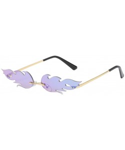 Goggle Women Fashion Eyewear Trend Unique Sunglasses Vintage Glasses - Multicolor F - CV1974M8RR2 $9.44