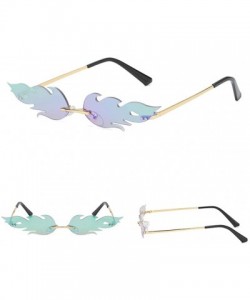 Goggle Women Fashion Eyewear Trend Unique Sunglasses Vintage Glasses - Multicolor F - CV1974M8RR2 $9.44