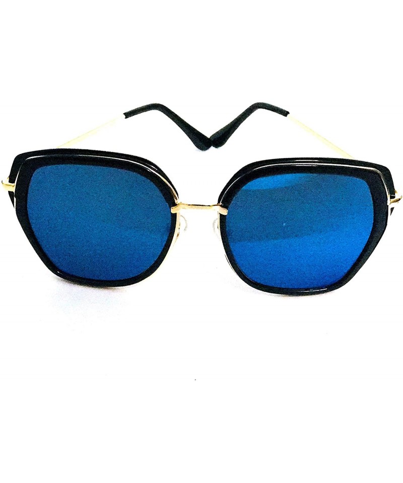 Goggle New Stylish Aviator UV Protected Unisex Sunglasses - Blue - CC18XTRC4DT $17.09