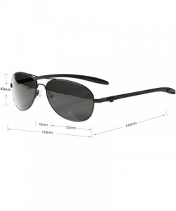 Aviator metal frame Sunglasses Men Aviator Sunglasses Womens Fashion driving sunglasses 8usa - 8usa1001 C-3 Gray Lenses - CJ1...