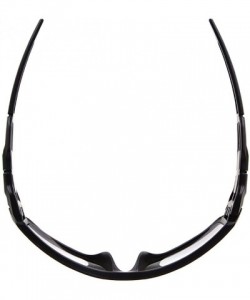 Sport Sports Shield Sunglasses for Men Women 8033 - Black/Bluish Violet - CZ192X58XUY $9.38