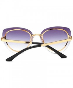Cat Eye Fashion sunglasses - women's men's cat eye sunglasses frameless sunglasses - E - CC18RNU3OAR $39.88