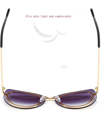 Cat Eye Fashion sunglasses - women's men's cat eye sunglasses frameless sunglasses - E - CC18RNU3OAR $39.88