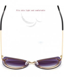 Cat Eye Fashion sunglasses - women's men's cat eye sunglasses frameless sunglasses - E - CC18RNU3OAR $39.88