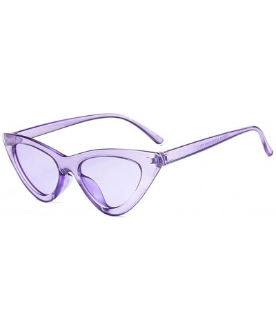 Goggle Fashion Cat Eye Sunglasses Vintage Mod Style Retro Eyewear - Purple - C1189U6YHL7 $38.98