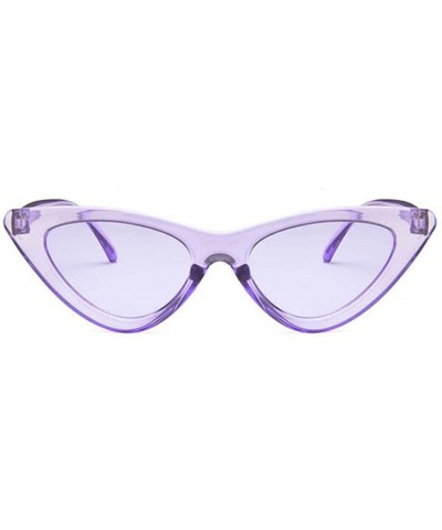 Goggle Fashion Cat Eye Sunglasses Vintage Mod Style Retro Eyewear - Purple - C1189U6YHL7 $13.29