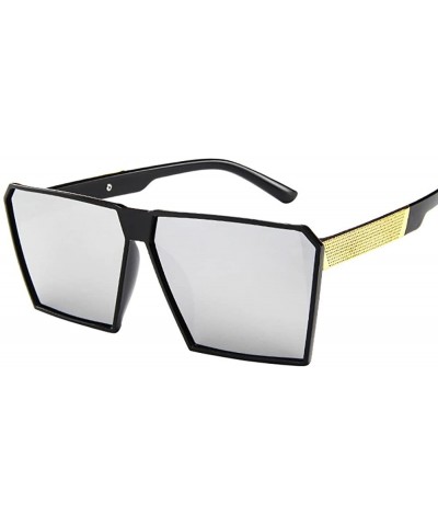Oversized Unisex Fashion Oversized Square Sunglasses Women Man Vintage Retro Sun Glasses - A - C2193XDREY4 $19.54