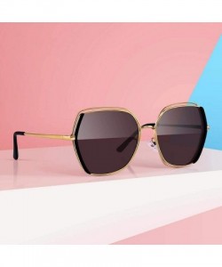 Oversized DESIGN Women Luxury Brand Polarized Sunglasses Ladies Fashion C01 Black - C05 Purple - CL18XGDQEIM $13.61