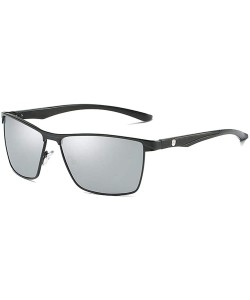 Round Polarized Sunglasses Glasses Teardrop MDYHJDHHX - Silver - C618X6N9ZAC $22.31