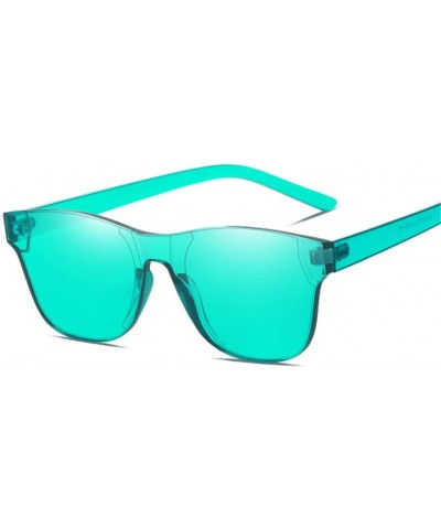 Rectangular Women Rimless Square Sunglasses Men Eyewear Color Mirror - C7 - CV194O2YQAK $26.49