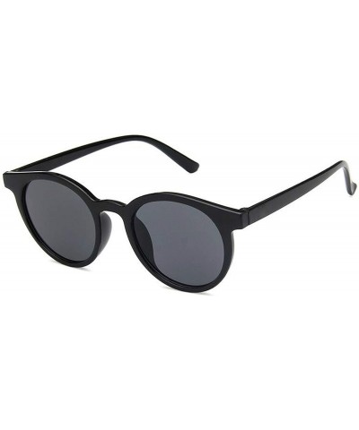 Goggle New Retro Small Round Frame Sunglasses Trend Milk Tea Color UV Protection Eye Glasses - White - CD197A306GG $20.66