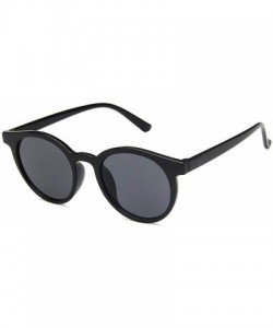 Goggle New Retro Small Round Frame Sunglasses Trend Milk Tea Color UV Protection Eye Glasses - White - CD197A306GG $20.66