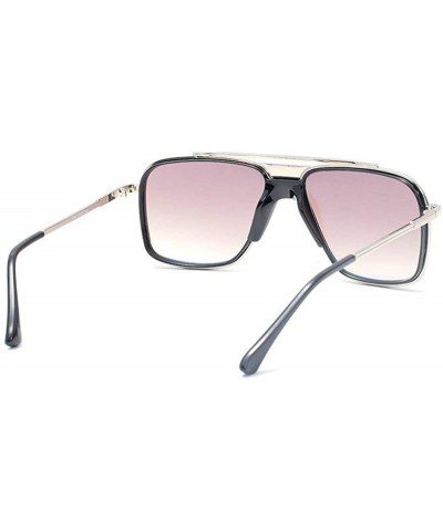 Goggle Fashion Sunglasses Ladies Trend Sunglasses Tide Box Thick Nose Sunglasses Mens Goggle - Ice Blue - CF18XAWWZA6 $14.13