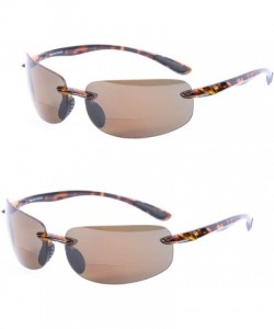 Rectangular Lovin Sport Polarized Bifocal Sunglasses - Non Polarized - Tortoise/Tortoise - CA12NZEP5UT $25.96