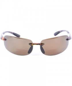 Rectangular Lovin Sport Polarized Bifocal Sunglasses - Non Polarized - Tortoise/Tortoise - CA12NZEP5UT $25.96