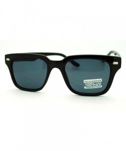 Square Retro Style Square Sunglasses Classic Designer Fashion Eyewear - Black - CQ11DWEKMAP $9.15