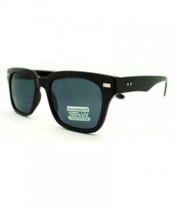 Square Retro Style Square Sunglasses Classic Designer Fashion Eyewear - Black - CQ11DWEKMAP $9.15