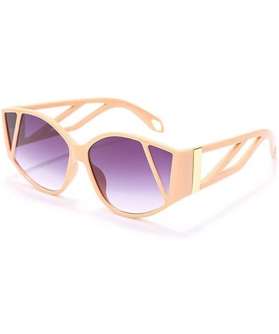 Oversized Marbling Oversized Frame Sunglasses for Women Unique Eyewear UV400 - C3 - CP190HEMG2Q $10.33