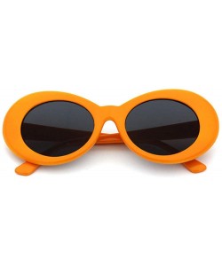 Oval Vintage Sunglasses Driving Outdoor - orange - CN197TXO4DI $20.09