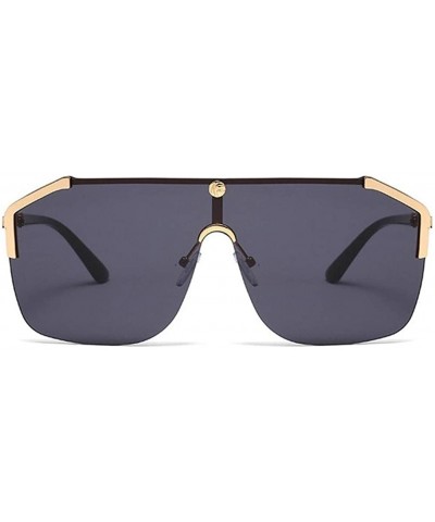 Rimless Sunglasses Women Rimless Square Big Sun Glasses for Women Summer Style Female Uv400 Alloy Mens Accessories - CI199QCD...