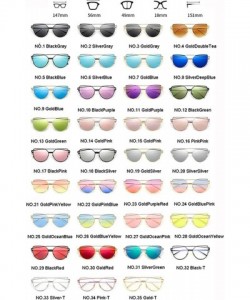 Oval 2018 Brand Designer Cat Eye Sunglasses Women Vintage Metal Reflective Glasses Mirror Retro Oculos De Sol Gafas - CI1984A...