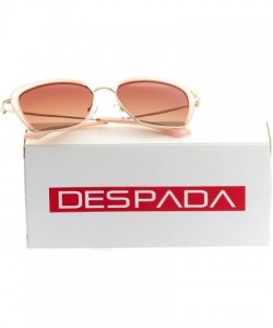 Cat Eye Premium Women's Designer Fashion Cat Eye Over-Sized Polarized Sunglasses with UV Lenses - Made in Italy - Blush - CN1...