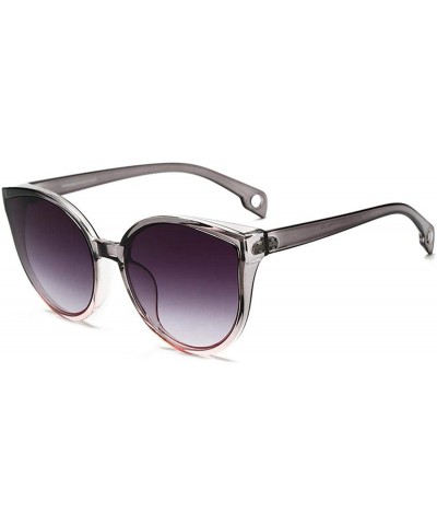 Square Sunglasses Cat Eye Women Men Sun Eyewear Eyeglasses Plastic Frame Clear Lens UV400 Shade Fashion Driving - C3 - C4198A...