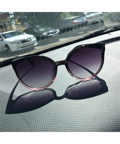 Square Sunglasses Cat Eye Women Men Sun Eyewear Eyeglasses Plastic Frame Clear Lens UV400 Shade Fashion Driving - C3 - C4198A...