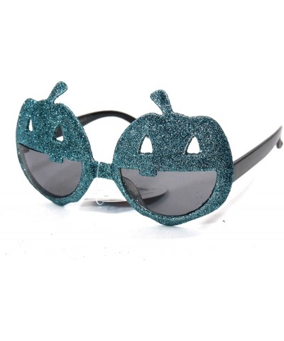 Oversized Pumpkin Glitter Sunglasses (Blue) - C011GEUP2YB $12.00