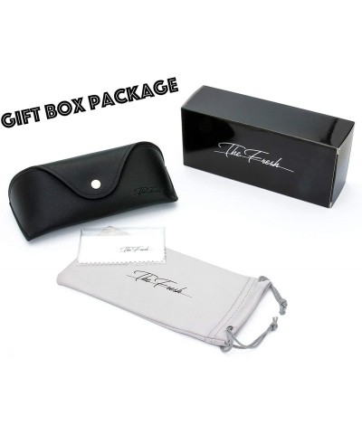 Oversized High definition Polarized Wrap Around Semi-rimless Sunglasses for Prescription Glasses - Gift Box Package - CY18HQ7...