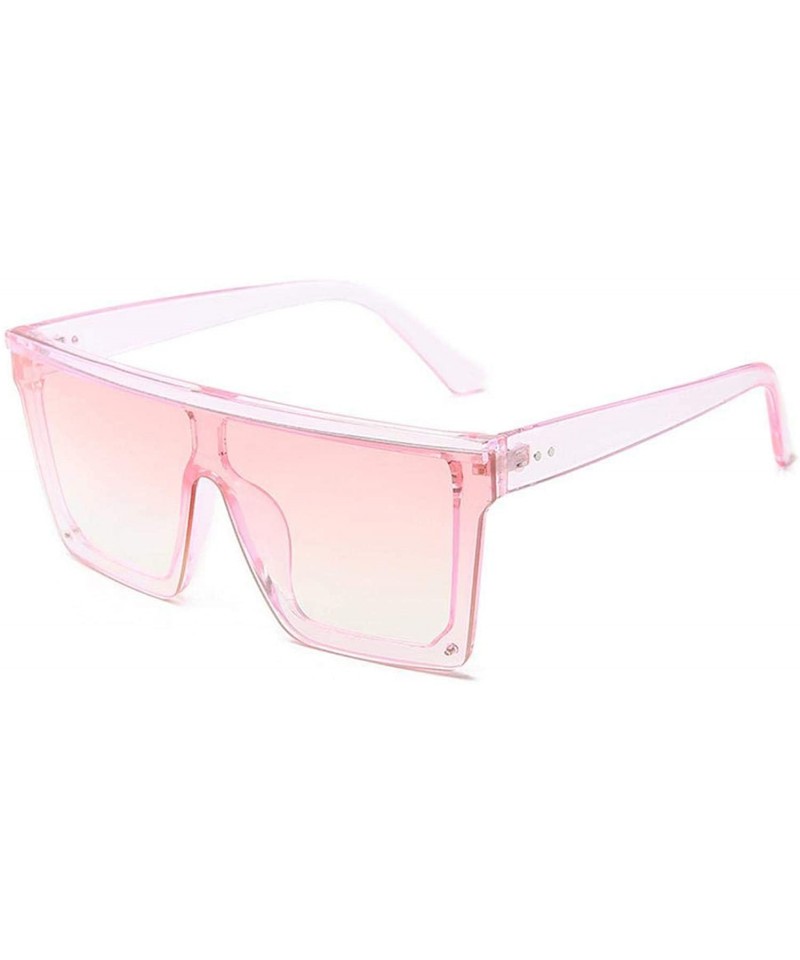 Square Vintage Ovesized Sunglasses Women Shades Luxury Brand RimlSquare Sun Glasses Men Black Dames - CY19853XNMU $32.91