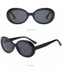 Square Sunglasses Goggles Polarized Oval Eyeglasses Glasses Eyewear - Black - CZ18QSYOOAT $12.71