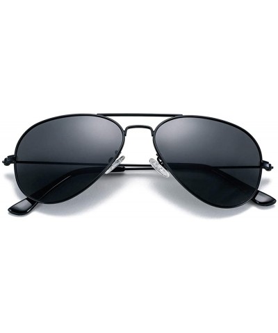 Aviator Classic Polarized Aviator Sunglasses for Men Women Mirrored UV400 Protection Lens Metal Frame - C418S60425R $15.54