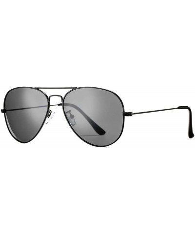 Aviator Classic Polarized Aviator Sunglasses for Men Women Mirrored UV400 Protection Lens Metal Frame - C418S60425R $15.54