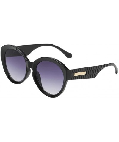Round Vintage Sunglasses Polarized Windproof - G - CJ199OOT9IW $17.93