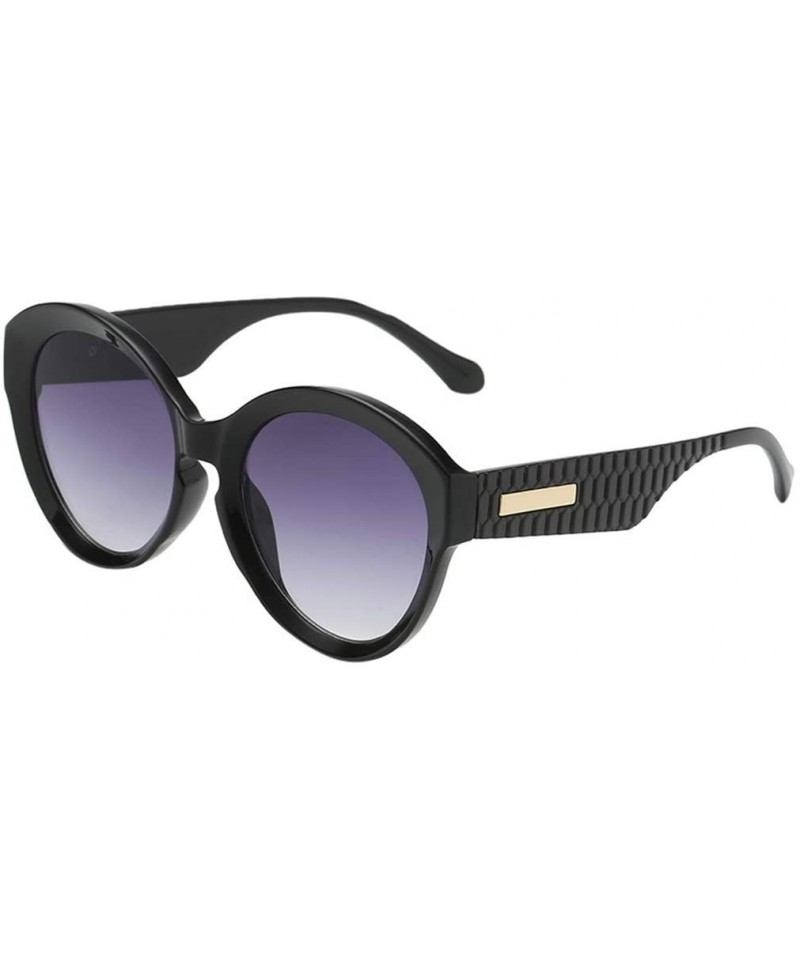 Round Vintage Sunglasses Polarized Windproof - G - CJ199OOT9IW $16.38